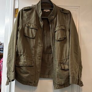 LOFT Green Military Field Jacket, in petite small